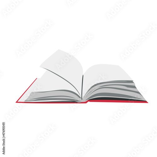 open book isolated on white background