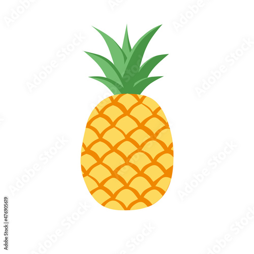 pineapple isolated on white