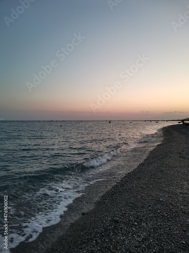 sunset on the beach