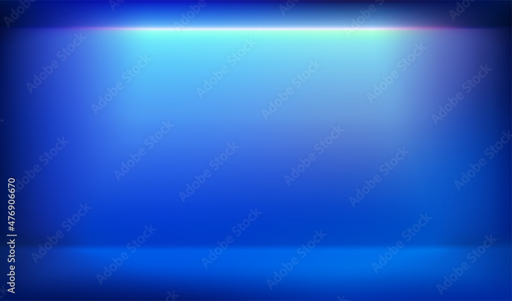 Empty room with vivid neon light. Realistic vector illustration Empty room with vivid neon light. Realistic vector illustration