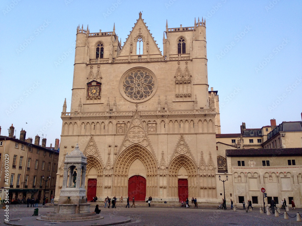 Lyon Cathedral in central Lyon, France