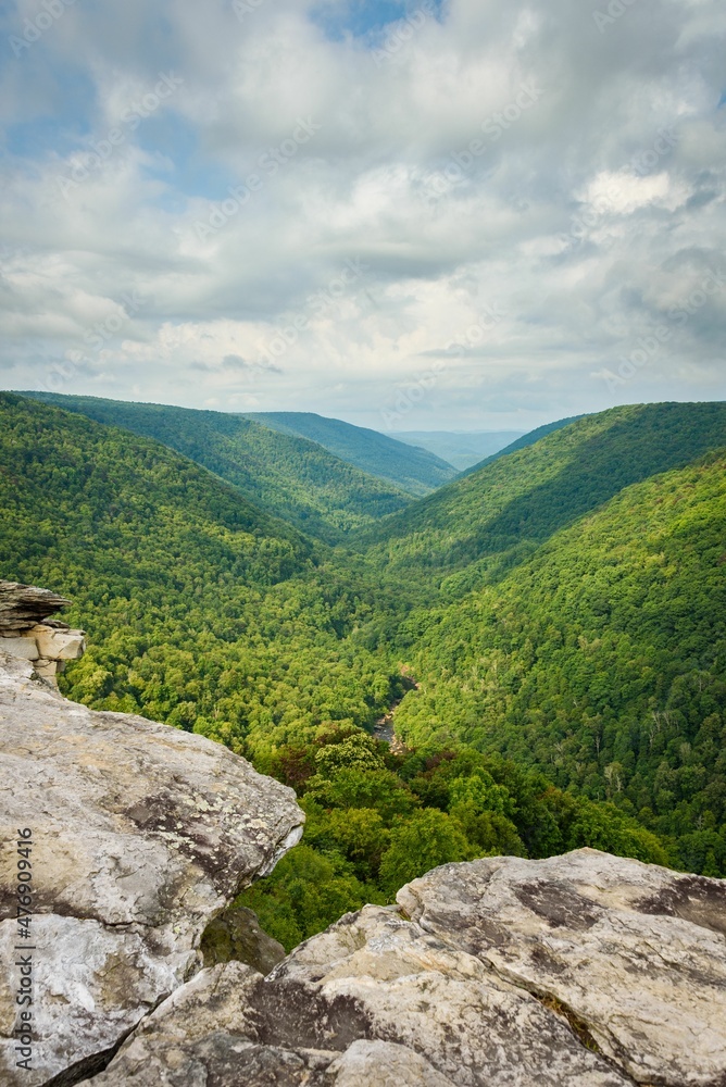 View from Lindy Point, at Blackwater Falls State Park near Davis, West Virginia View from Lindy Point, at Blackwater Falls State Park near Davis, West Virginia