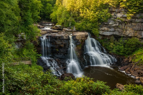 Blackwater Falls  at Blackwater Falls State Park in Davis  West Virginia