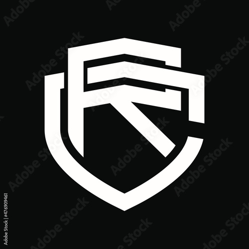RC Logo monogram vintage design template