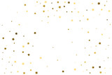 Christmas digital paper with gold stars. Golden stars Celebration Confetti.