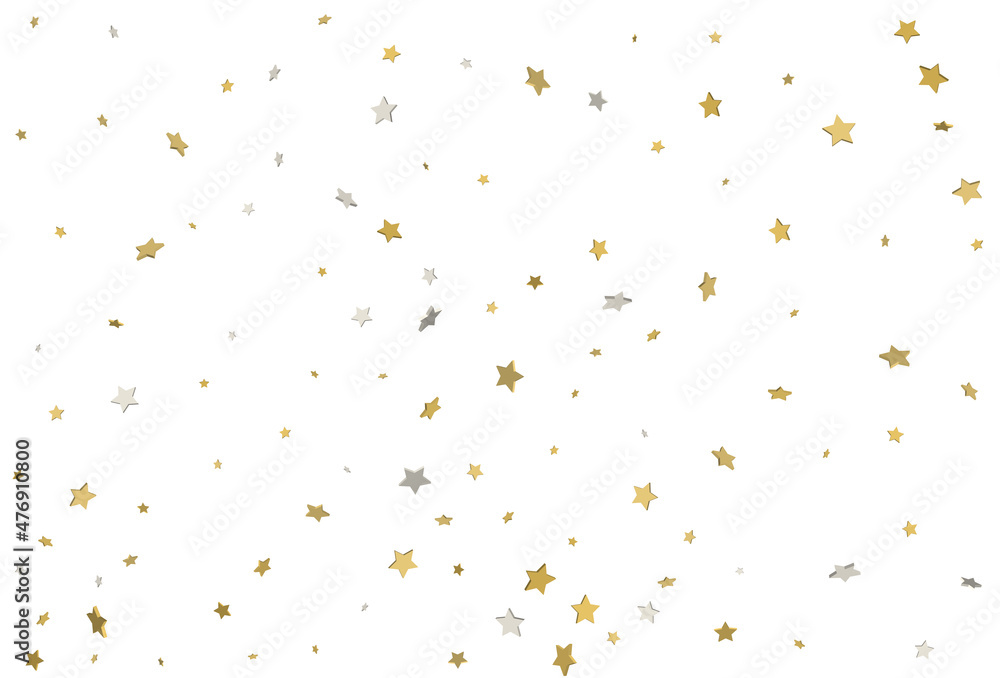 Christmas wrappers with gold and silver 3d confetti. Vector. Christmas wrappers with gold and silver 3d confetti. Vector.