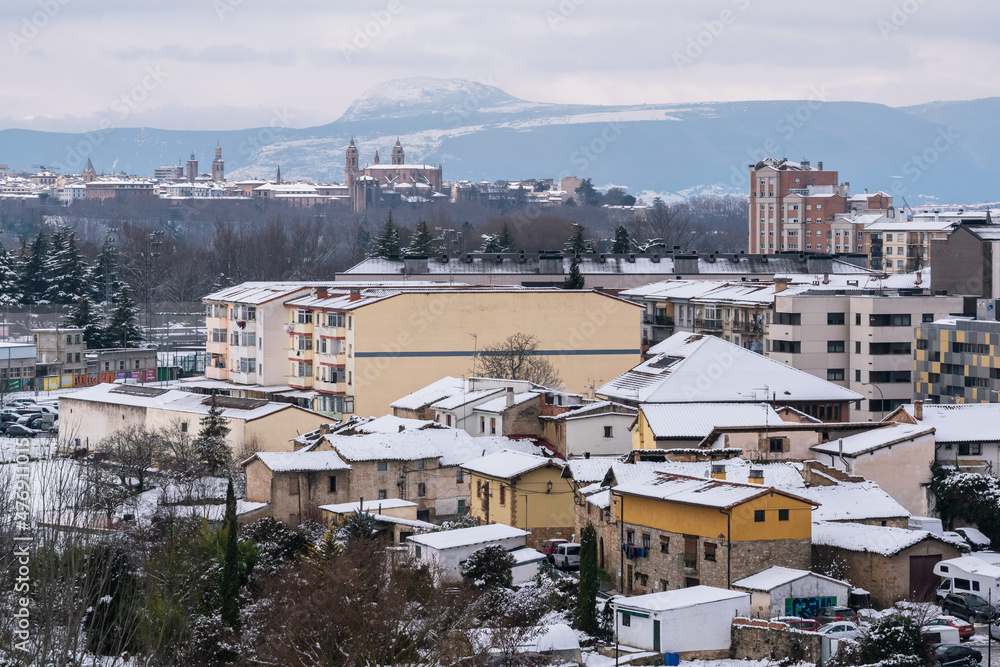 Obraz premium Burlada-Pamplona-Peña Etxauri