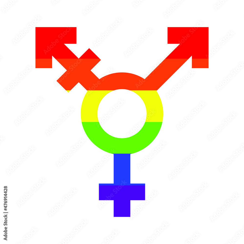 Transgender LGBT pride flag symbol. Gender and sexual orientation. Vector illustration design Transgender LGBT pride flag symbol. Gender and sexual orientation. Vector illustration design