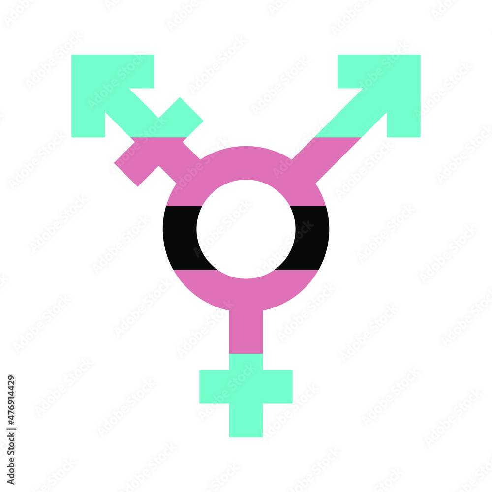 Transgender black pride flag symbol. Gender and sexual orientation. Vector illustration design Transgender black pride flag symbol. Gender and sexual orientation. Vector illustration design