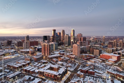 Minneapolis Skyline at Sunset