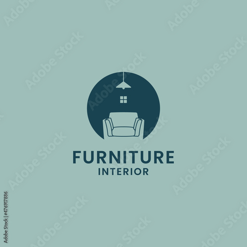minimalist furniture logo design. sofa logo home interior furniture