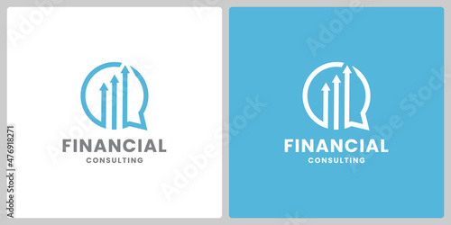 modern financial consulting logo design inspiration