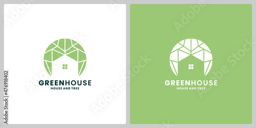 green house logo design idea.
