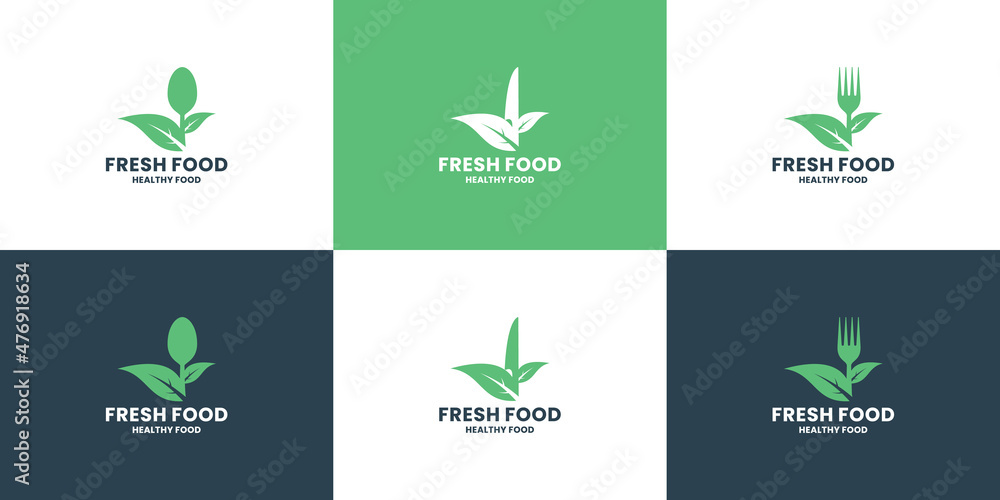 set of fresh food label logo design inspiration set of fresh food label logo design inspiration