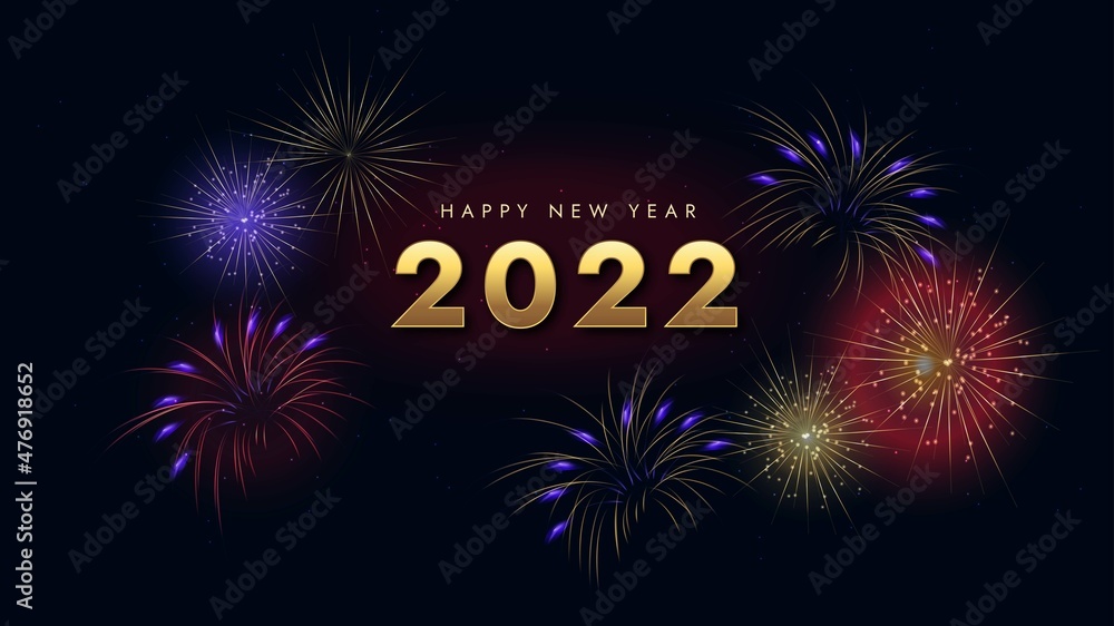 realistic new year 2022 background abstract design vector illustration realistic new year 2022 background abstract design vector illustration
