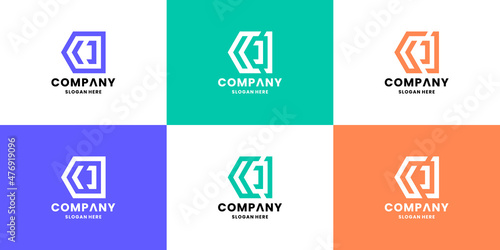 modern letter C monogram logo design collections