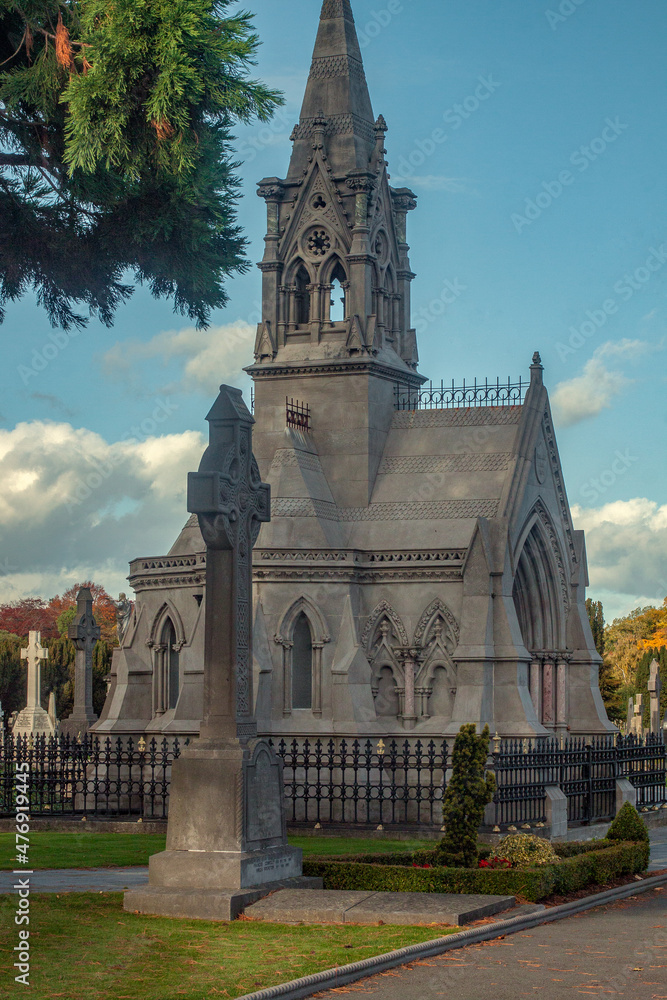 Glasnevin Cementery, Dublin through the lens , walking around the cemetery, graveyard avenues, Dublin, Ireland, 24 October 2015