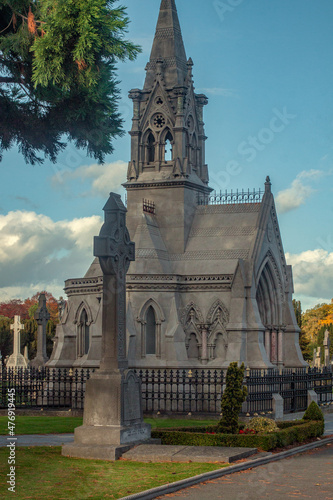 Glasnevin Cementery, Dublin through the lens , walking around the cemetery, graveyard avenues, Dublin, Ireland, 24 October 2015
