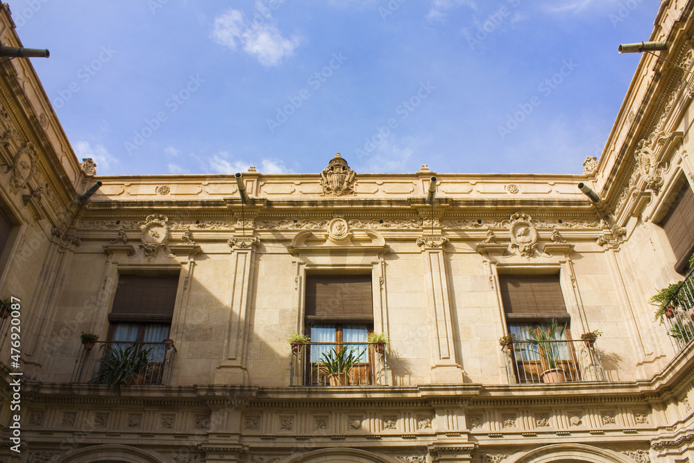 Courtyard of Episcopal Palace in Murcia, Spain Courtyard of Episcopal Palace in Murcia, Spain
