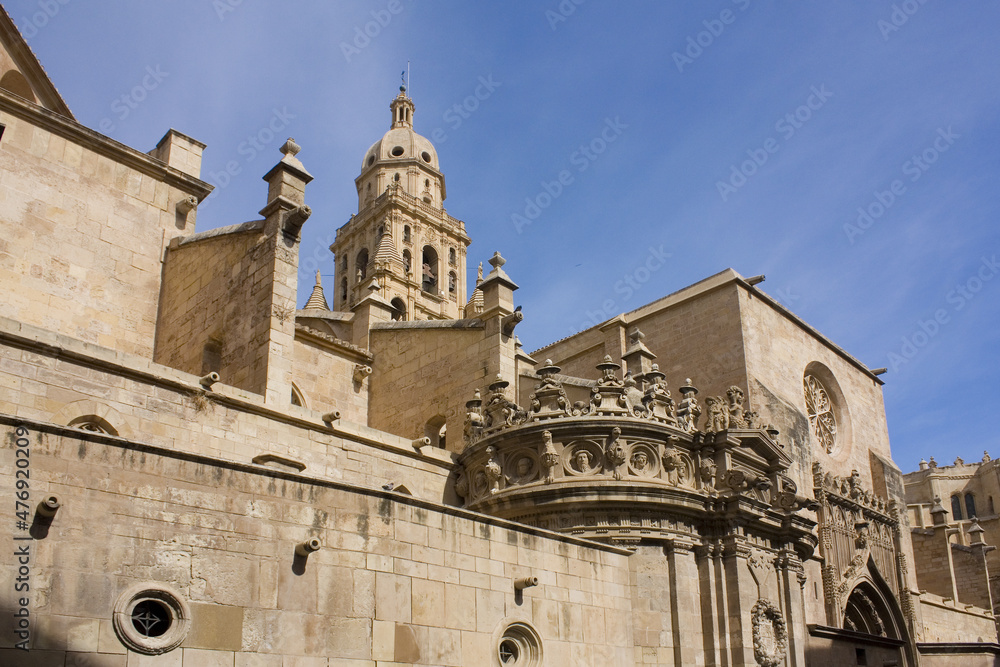 Fragment of Cathedral Church of Saint Mary in Murcia, Spain	