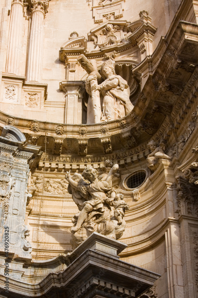 Fragment of Cathedral Church of Saint Mary in Murcia, Spain