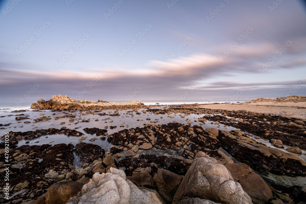 sunset over the sea