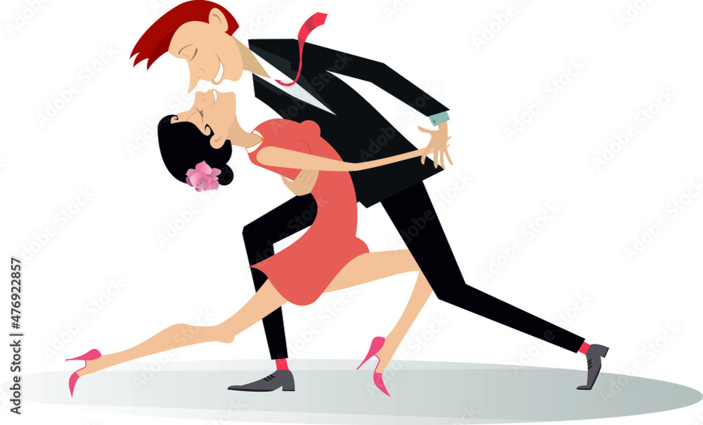 Dancing young couple illustration.
Romantic dancing man and woman isolated on white
Dancing young couple illustration.
Romantic dancing man and woman isolated on white