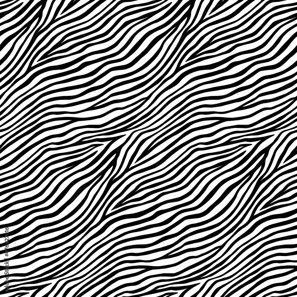 Stunning Zebra Animal Motif Vector Seamless Pattern Design