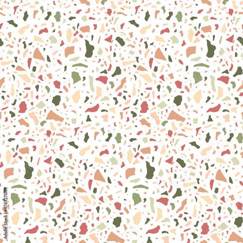 Stunning Modern Terrazzo Vector Seamless Pattern Design