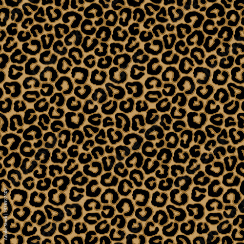 Stunning Leopard Animal Motif Vector Seamless Pattern Design