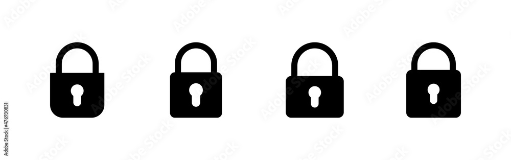 Lock icons set. Padlock sign and symbol. Encryption icon. Security symbol Lock icons set. Padlock sign and symbol. Encryption icon. Security symbol