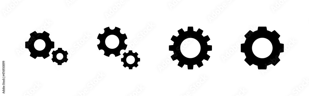 Setting Icons set. Cog Settings sign and symbol. Gear Sign Setting Icons set. Cog Settings sign and symbol. Gear Sign