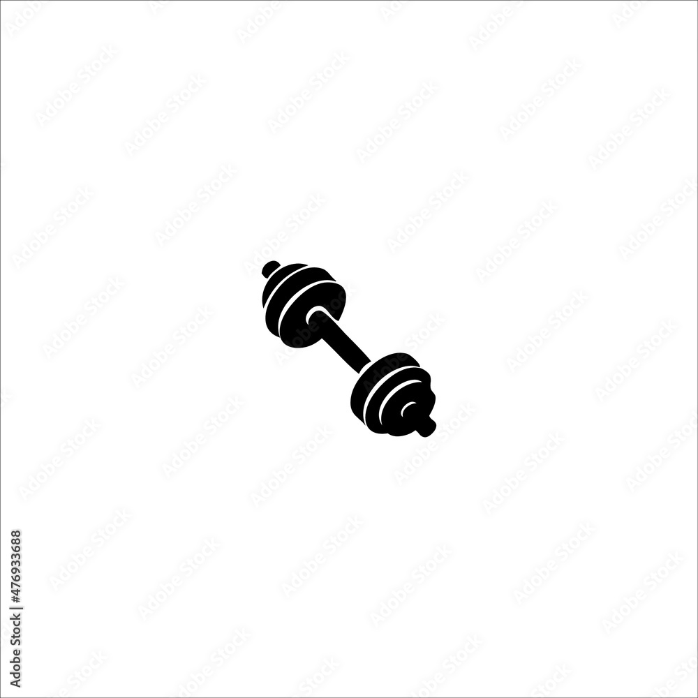Dumbbell icon vector illustration, dumbbell logo, silhouette Dumbbell icon vector illustration, dumbbell logo, silhouette