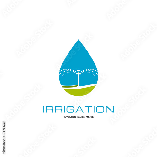 Garden irrigation logo design inspiration