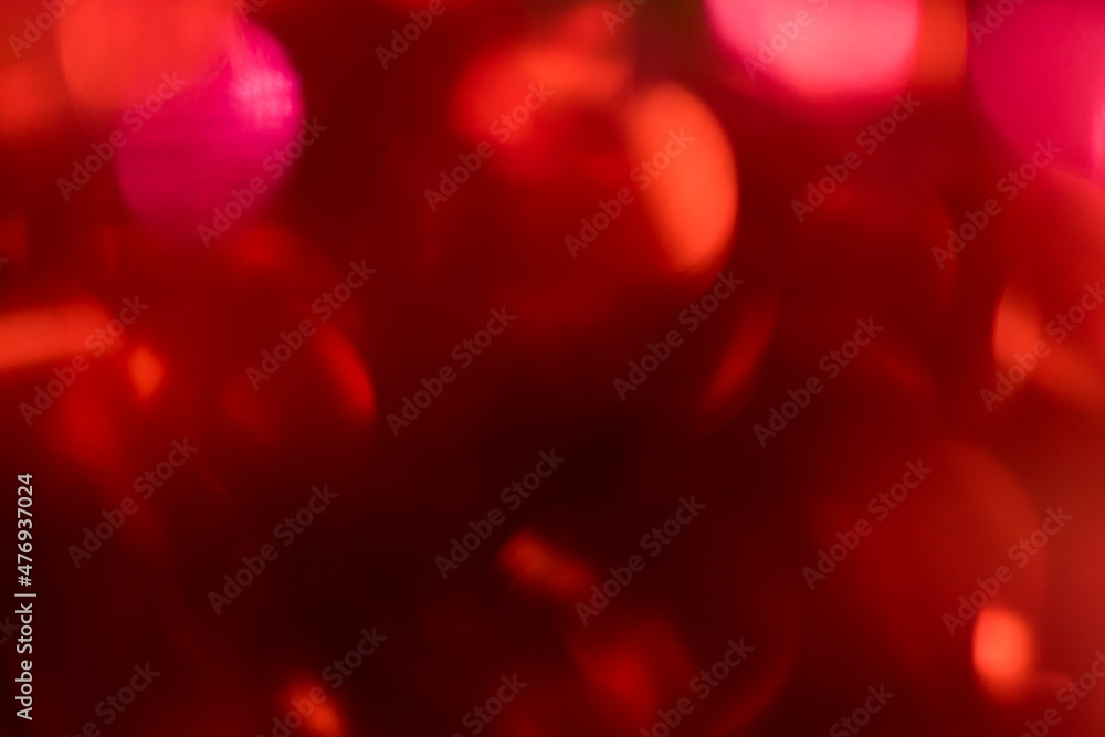 Red bokeh style blur background for love festival and new year.