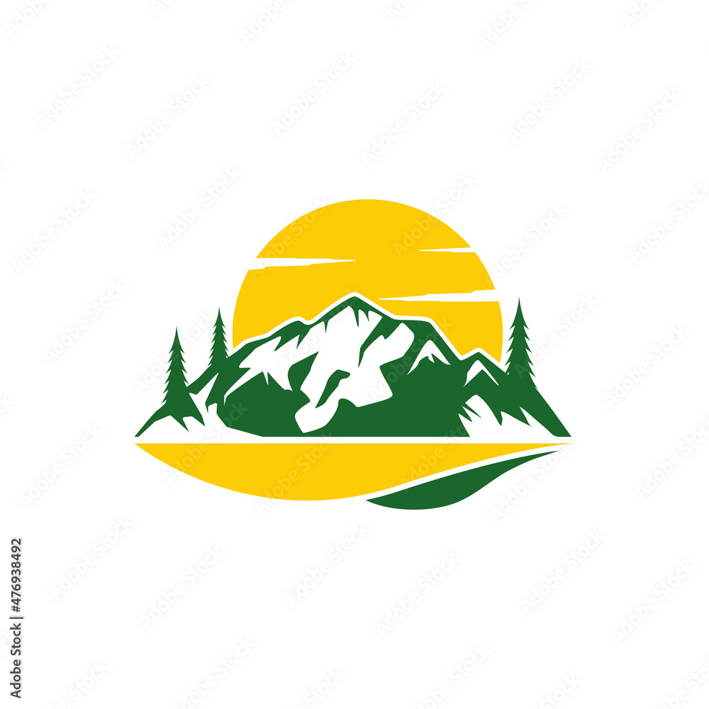 mountain logo icon design template vector mountain logo icon design template vector
