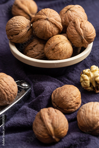 There were walnuts in abundance on the table