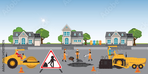 Road under construction.