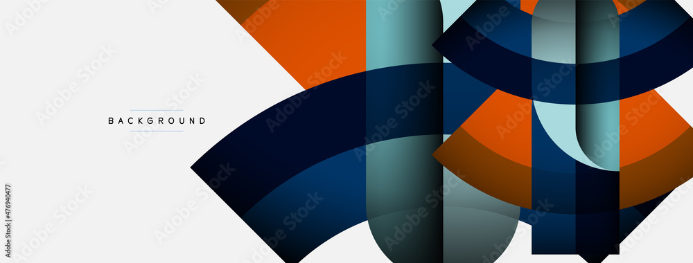 Trendy shapes, color minimal design composition, lines and shadows for wallpaper banner background or landing page Trendy shapes, color minimal design composition, lines and shadows for wallpaper banner background or landing page