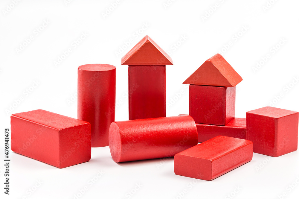 Blocks of different colors and shapes Blocks of different colors and shapes