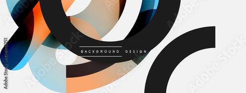 Circle abstract background. Vector illustration for wallpaper banner background card or landing page