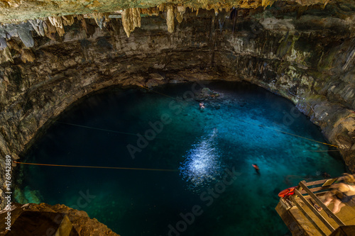 Cenote Samula Dzitnup near Valladolid, Yucatan, Mexico photo