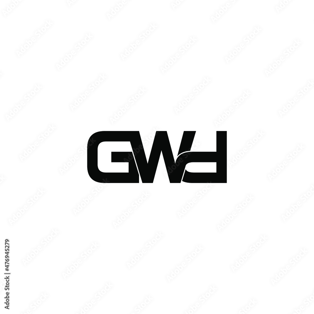 Obraz premium gwd letter initial monogram logo design