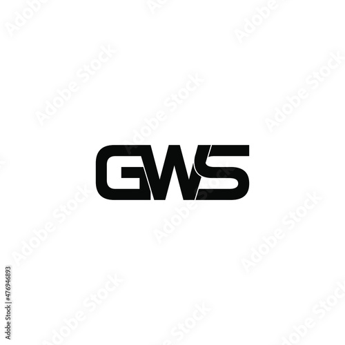 gws letter initial monogram logo design