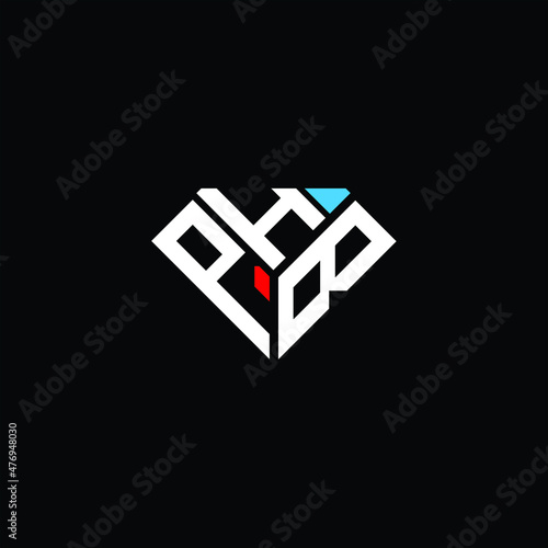 PHB letter logo creative design. PHB unique design photo