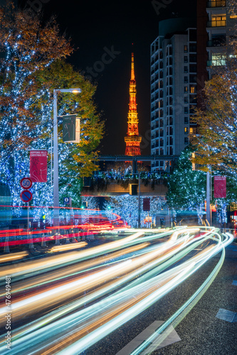 Roppongi Keyakizaka Street in Minato, Tokyo. 
