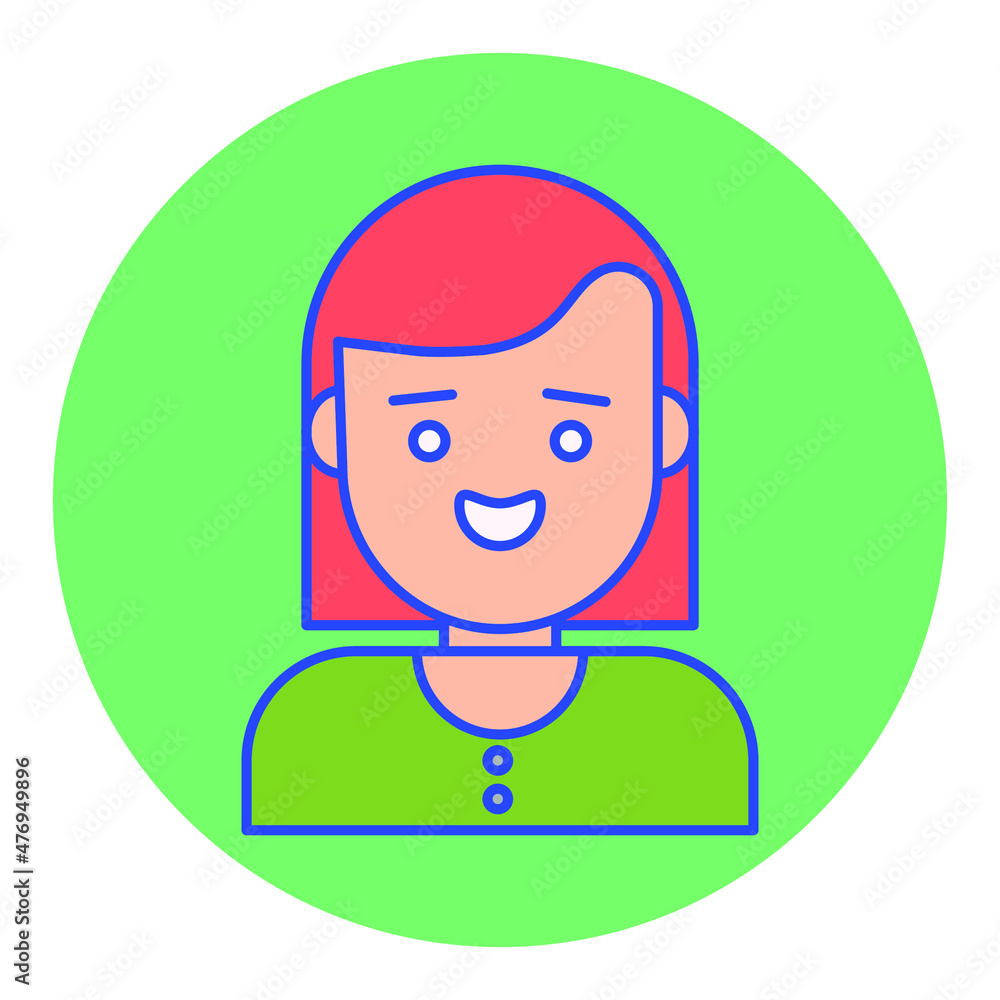 Girl avatar Vector icon which is suitable for commercial work and easily modify or edit it
Girl avatar Vector icon which is suitable for commercial work and easily modify or edit it