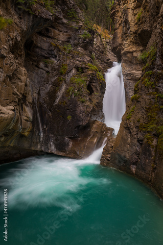 Waterfall in Johnston Canyon  Canada