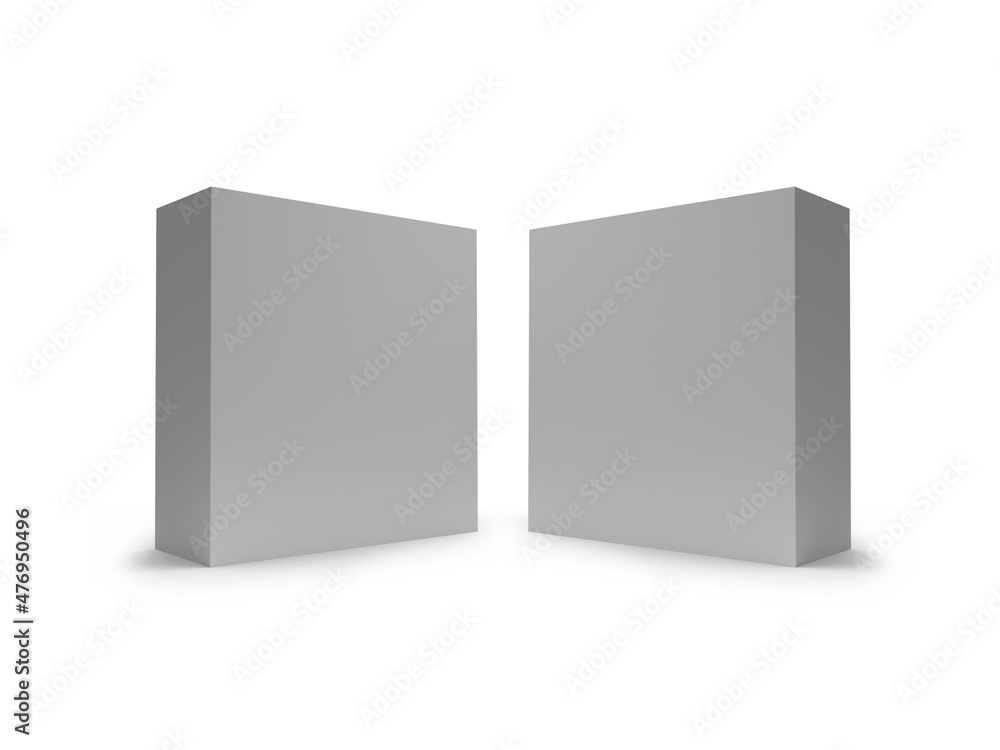 Box Packaging 3D Illustration Mockup Scene Box Packaging 3D Illustration Mockup Scene