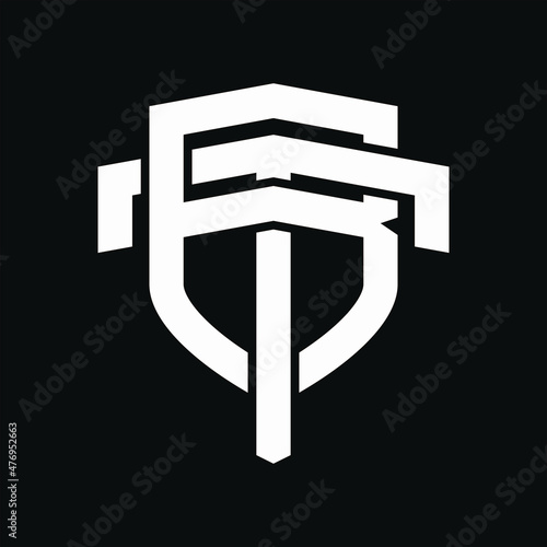 BT Logo monogram vintage design template